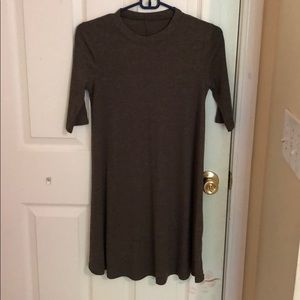 Coffee colored T-shirt dress